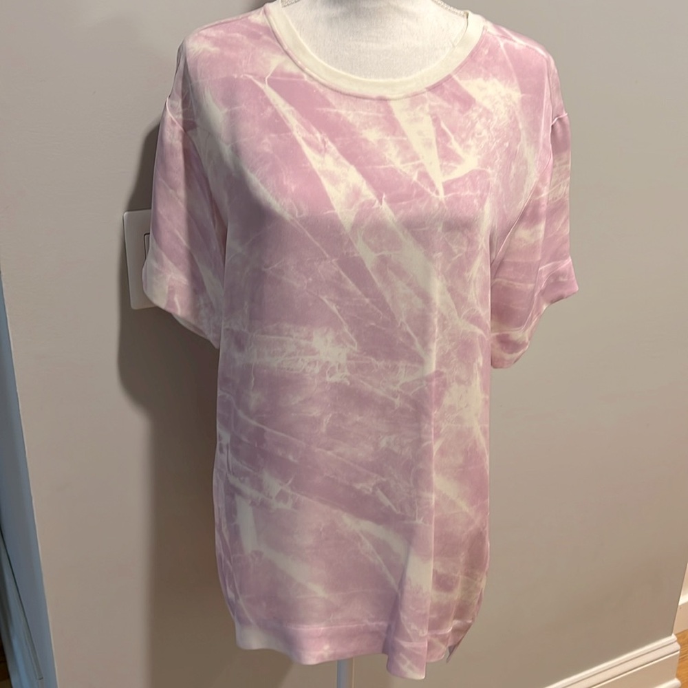 Helmut Lang silk tunic blouse